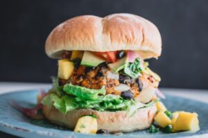 vegan plant based burger toppings